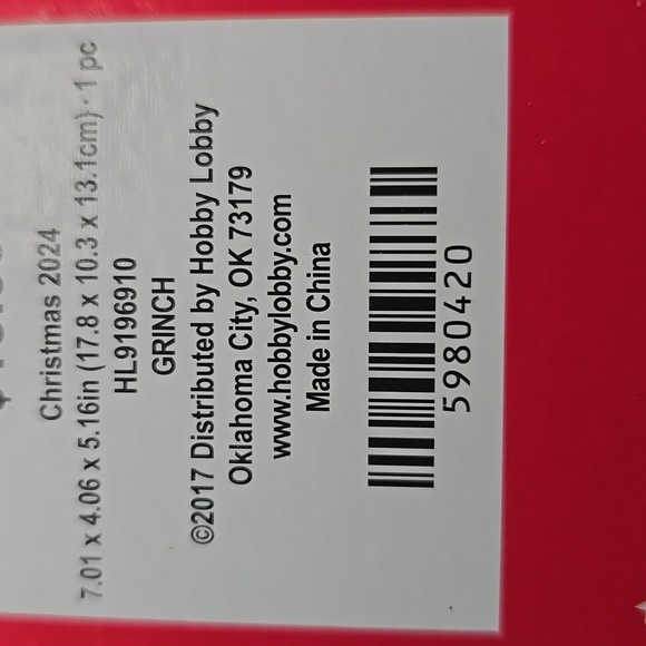 The grinch dr. Seuss stocking holder nwt - Picture 3 of 3